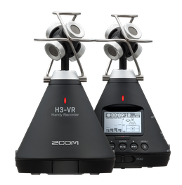 Fronte e retro del Registratore Audio a 360º H3-VR