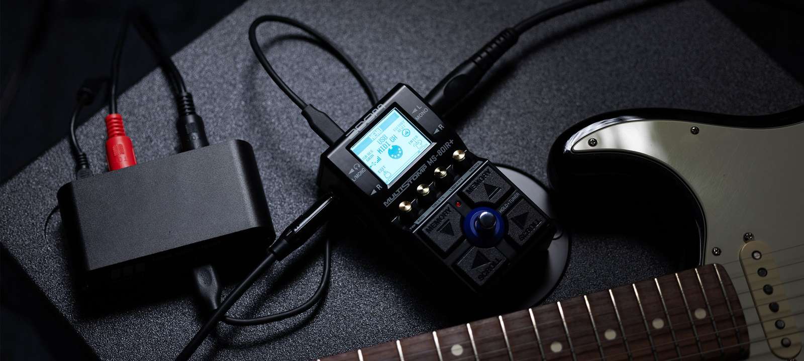 MS-80IR+ in use with USB-MIDI converter and controller